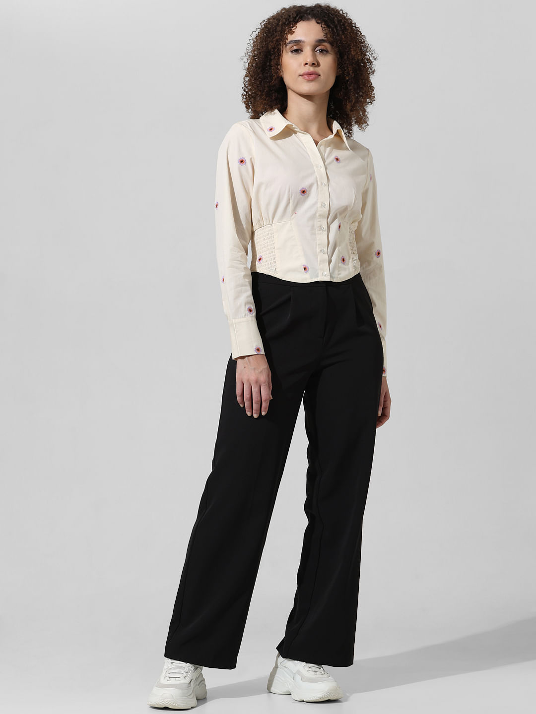 Cream Soft Fine Knit Short Sleeve Button Polo Shirt | New Look